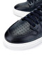 Men's Genuine Leather Navy Blue Sneakers & Sports Shoes - 3