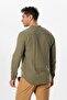 Long Sleeve Judge Collar Men's Muslin Summer Shirt Khaki Hk - 2