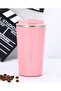 Coffee thermo cup ss304 380ml pink - 4