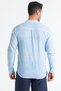 Long Sleeve Poplin Mediterranean Men's Summer Shirt Ice Blue Bmv - 2