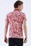 Regular Men's Polo Neck Laughing Melange T-Shirt - 2