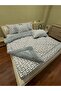 Double Welsoft Pufidik Sleeping Set (with Elastic Sheets) Gray Maze - 2