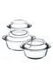 3-Piece Pyrex Glass with Lid 159021