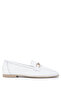 Women's Genuine Leather White Loafer Shoes