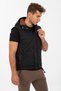 Regular Men's Hooded Black-Tan Vest - 3