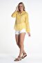 Long Sleeve Şile Fabric Acacia Summer Blouse Sari Yellow - 7