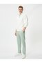 Wide Leg Sweatpants with Pocket Detail and Tied Waist