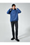 College Sweatshirt Hooded Printed Kangaroo Pocket Detailed Ribbon - 2