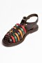 Genuine Leather Basement Belted Women's Sandals - 4822 Colorful Rnk - 2