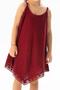 Çağla Şile Cloth Girl's Summer Dress Claret Red Brd - 3