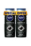 MEN Active Clean Charcoal Shower Gel 3in1, Woody Scent, 500ml, Pack of 2