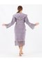 Satin Bias Lace Hooded Bamboo Cotton Dressing Gown - 8