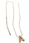 Women's Steel Balloon Letter Necklace. Steel Necklace with Letter A.