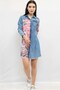 Fashion Line Design Denim Dress - 3
