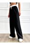 Wide Cut Trousers with Elastic Waist - 2