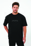 Lenithra Nikola Tesla Back Printed Unisex Oversize Black T-Shirt - 2