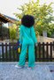 Fashion Line Women's Combed Cotton Wide Leg Pajama Set 4124 - 3