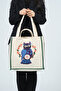 Owl 100% Cotton 350 Grams Embroidery Embroidered High Quality Cloth Canvas Bag 40*40 cm - 3