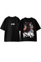 Kanye West Design Back Printed Cotton White Oversize t Shirt