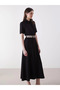 Lcw Vision Black Linen Blend Shirt Dress - 2