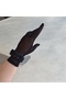 Short Black Tulle Gloves, Party Gloves, Invite Cocktail Gloves - 2