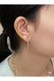 Women's Gold Color Zircon Stone Steel Earrings