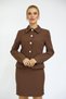 Peplum Ceket-Kestane - 5