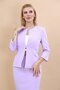 Zero Collar Plain Short Jacket-Violet - 1015100