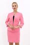 Zero Collar Plain Short Jacket-Pink - 1015100 - 5