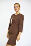 Zero Collar Plain Short Jacket-Chestnut - 1015100 - 3