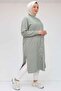 58010 Large Size Pocket Buttoned Tunic - Nefti - 4