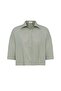 Khaki Crop Textured Women's Shirt - 4