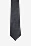Men's Black Patterned Tie - 2