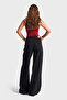 Women's Black Color Hera 1W41 Palazzo Fit Loose Fit Denim Jean - 3