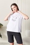 Single Jersey Fabric Premium Daily Comfortable Cotton Summer Shorts Suit Couple Combination - 3