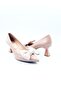 Women's Genuine Leather Heeled Shoes - 3