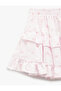 Ruffle Detailed Layered Viscose Skirt - 3