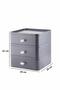 Gray Nivabox 3-Pack Jewelry Makeup Cosmetic and Office Desk Organizer - 5