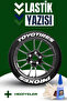 Motorcycle and Automobile Tire Lettering Sticker Arma Toyo Tires Proxes 4 Pieces 2.5 cm