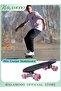ألواح التزلج Mini Cruiser لوح تزلج بلاستيكي بتصميم كلاسيكي يأتي كاملاً للأطفال
