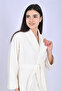 Shawl Collar Chain Pique Bamboo Cotton Dressing Gown - 2