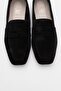 Morne Black Suede Genuine Leather Women's Loafer Shoes - 2
