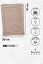 Leoline 100% Cotton Premium 2-Piece Foot Towel - Brown - 6
