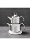 Saturn Mini Steel Teapot Glass Lid - 3