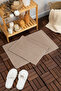 Leoline 100% Cotton Premium 2-Piece Foot Towel - Brown - 5