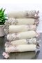 6-Piece Butterfly Earring Flower Embroidered Colorful Dowry Holder 50X90 Hand Face Towel Set - 2