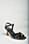 U 569521314   Black Glitter Low Heeled Women's Shoes - 6