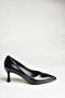 U 676030008   Black Patent Leather Low Heeled Women's Shoes - 5