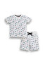 - All-Over Printed T-shirt and Shorts Pyjama Set