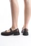 Women's Ballerina Design Loafer Single Helmet Moccasin Casual Shoes - 2